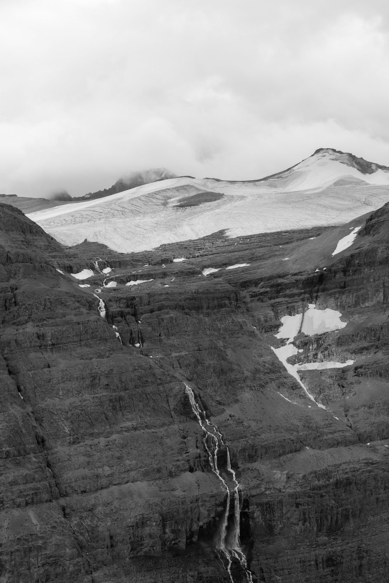 Waterfalls Off the Glacier