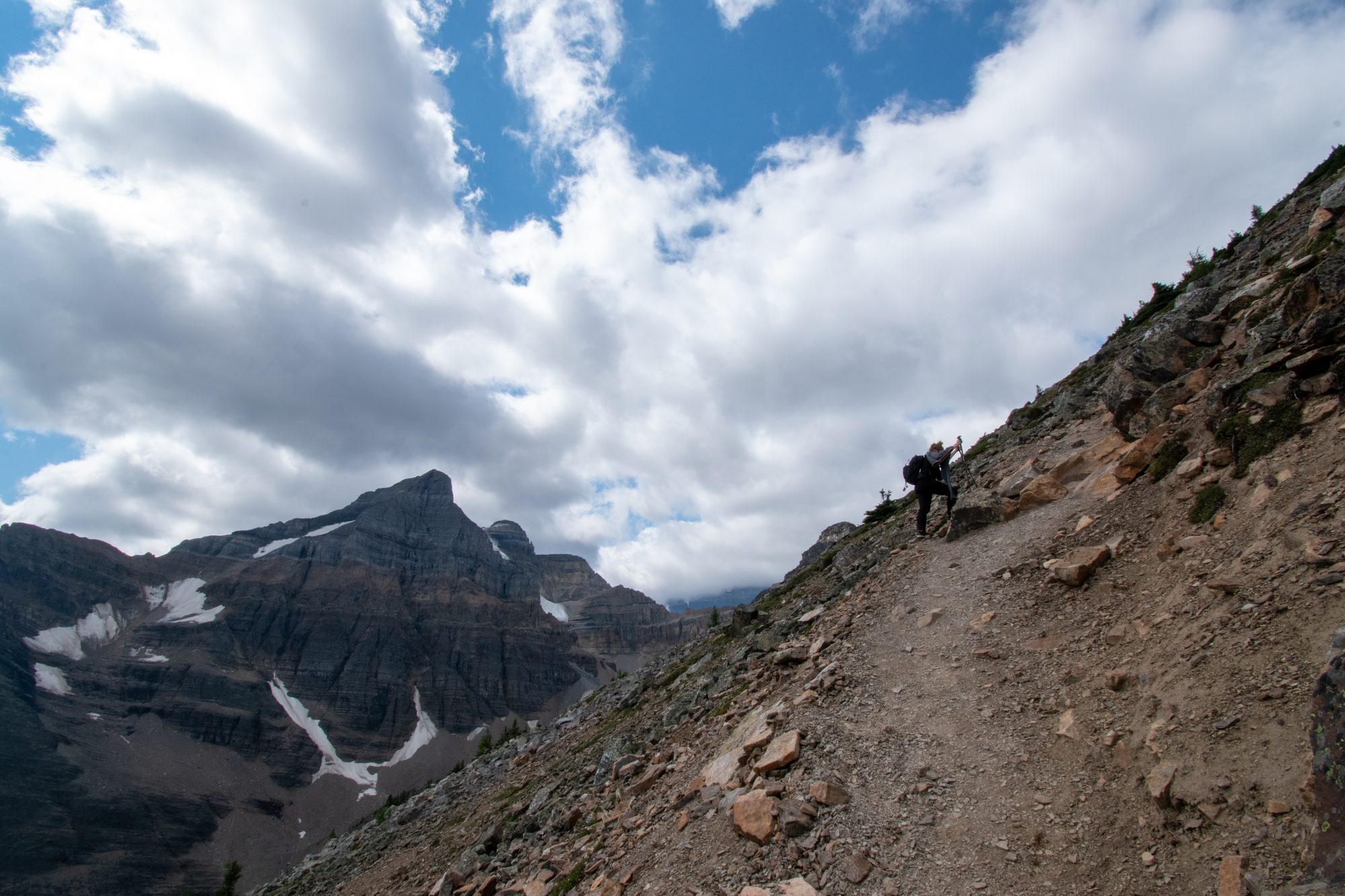Hiker on the Ridge Trail