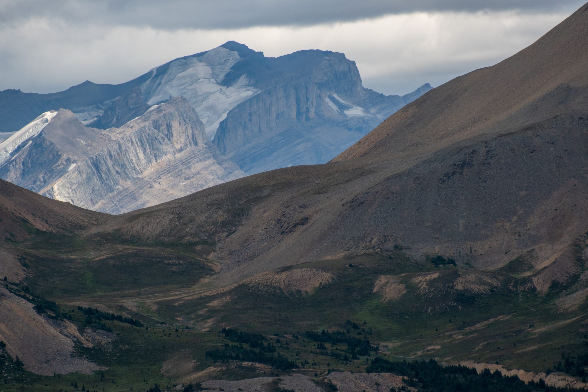 Layered Peaks in Afternoon Light