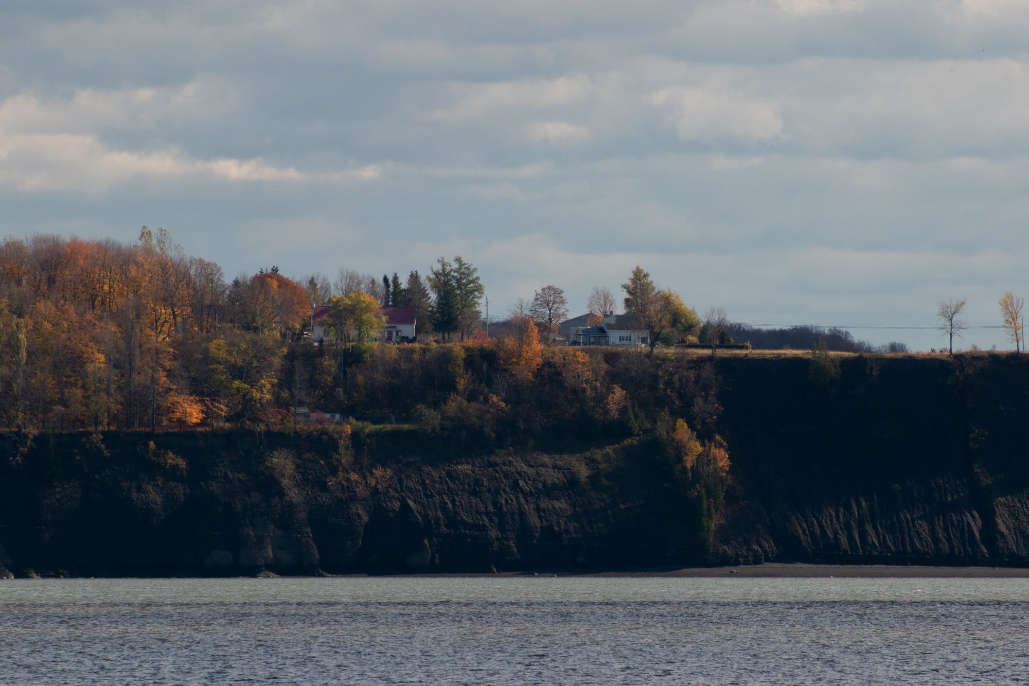 Autumn Bluff Over the River