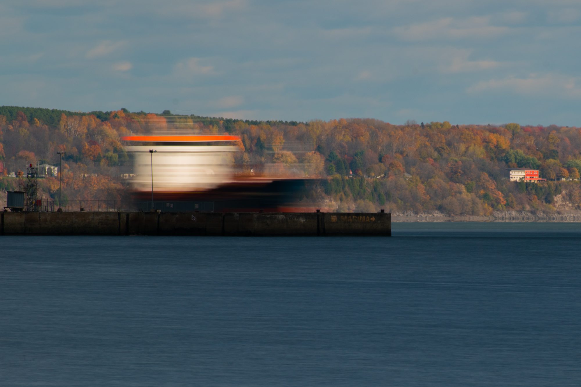 Ship Passing at Speed