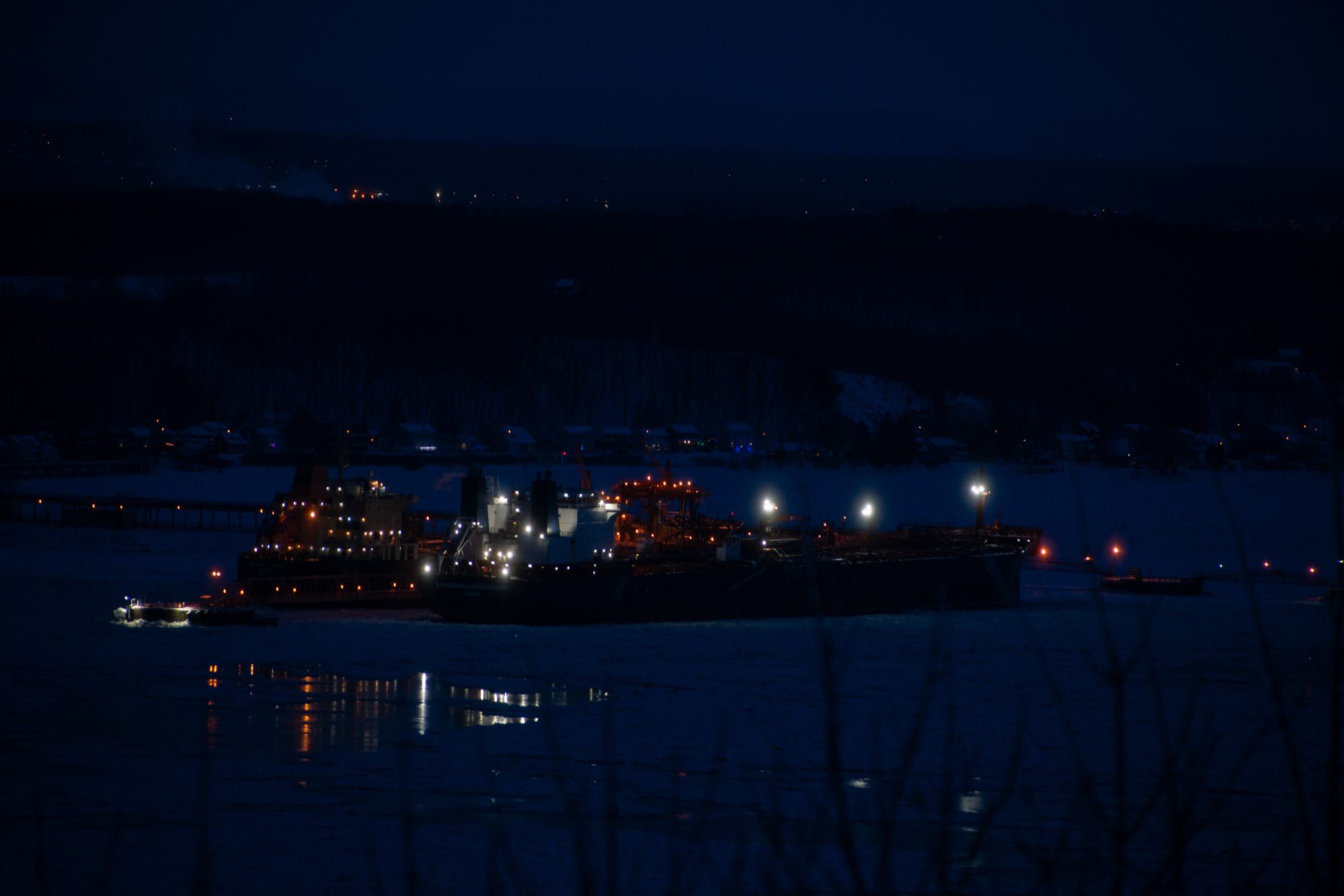 Night Docking on the St. Lawrence