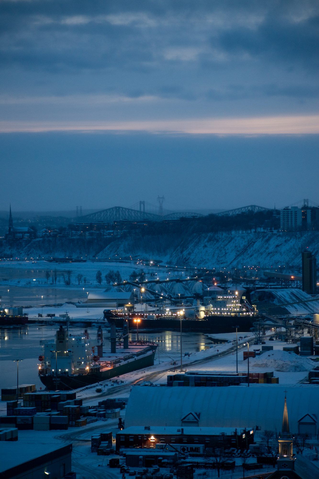 Port of Québec by Night