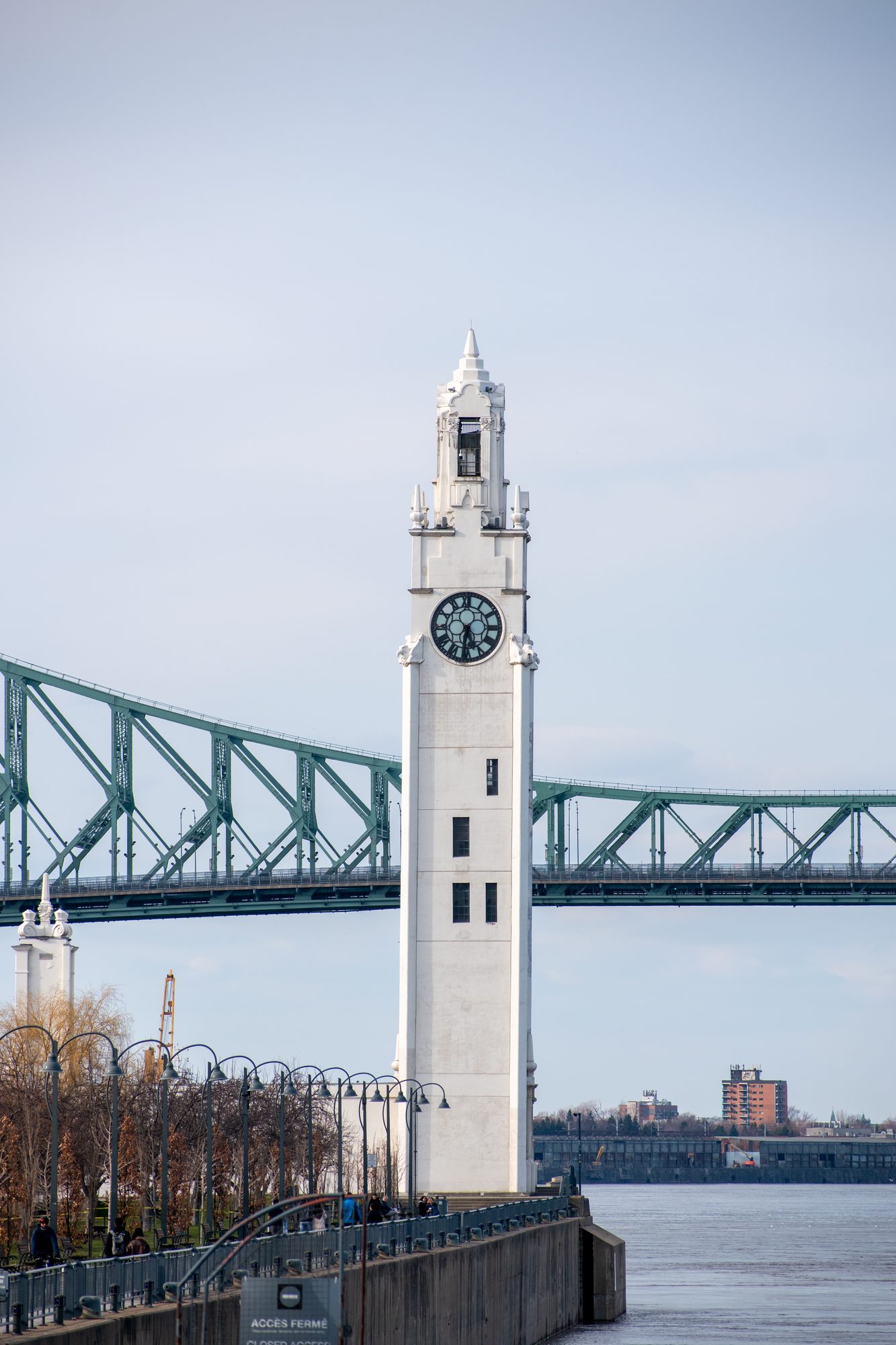 Clock Tower and the Jacques Cartier Bridge